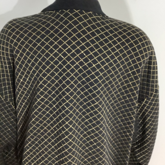 VTG LADY GRAFF SIZE 16 BLACK BOMBER JACKET GOLDEN TRIM UNIQUE RARE MADE IN USA - Picture 2 of 14